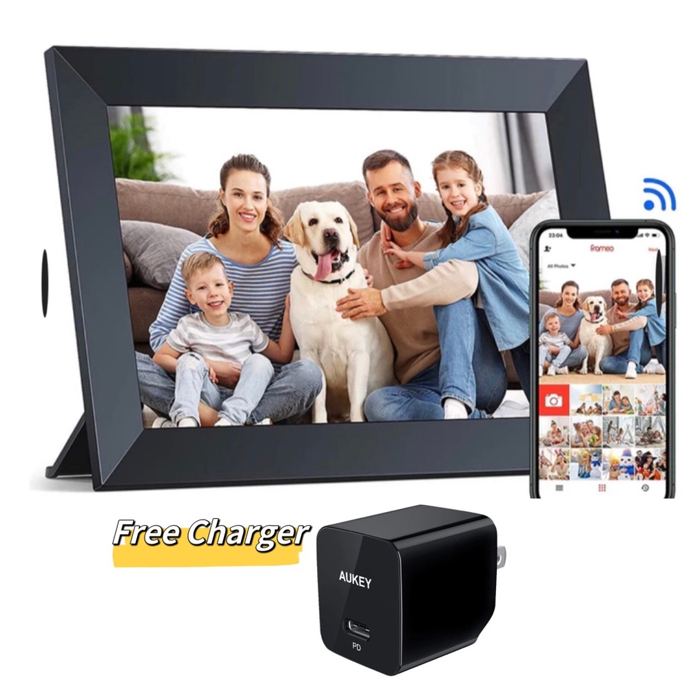 Crosstour WiFi Digital Picture Frame,  10.1'' IPS TouWiFi Digital Christmas gift